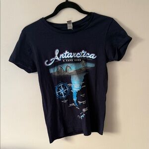 Gildan Navy Antarctica Graphic Tee